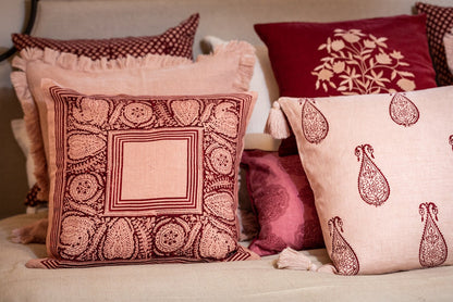 Samodh Blush Decorative Pillow Cover with Tassels