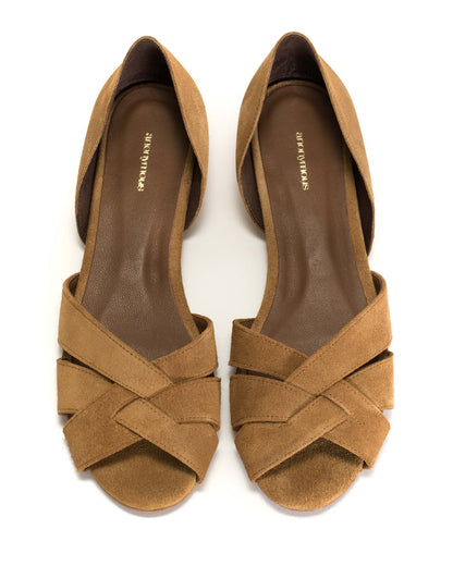 Sanni 20 Calf suede Bamboo brown - Anonymous Copenhagen