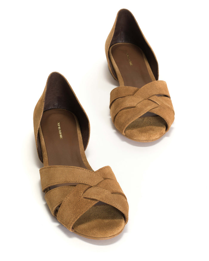 Sanni 20 Calf suede Bamboo brown - Anonymous Copenhagen