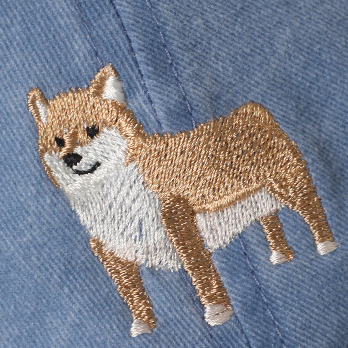 Shiba Embroidered Cotton Baseball Cap
