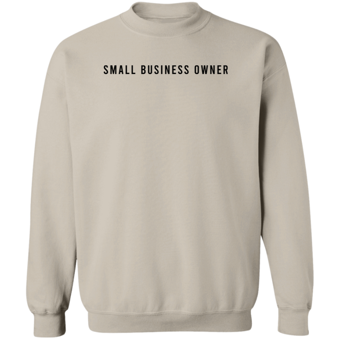 Small Business Owner crewneck sweatshirt in Sand