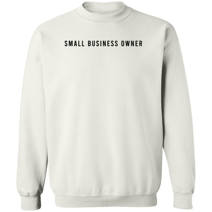 Small Business Owner crewneck sweatshirt in White
