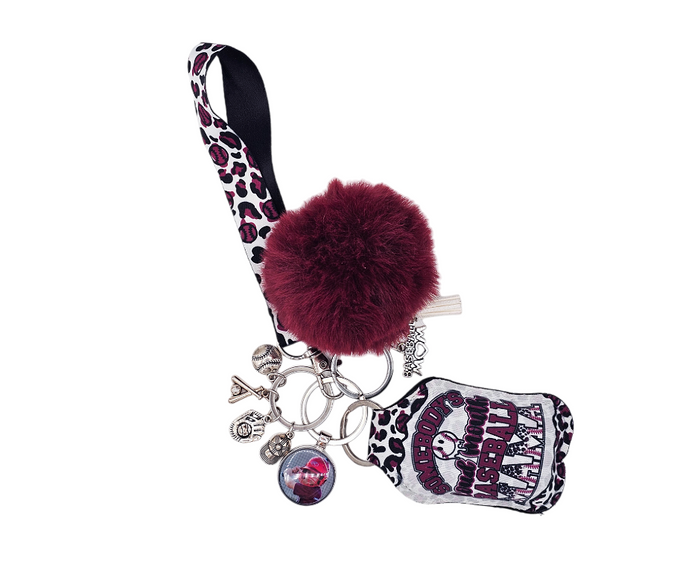 Somebody’s Loud Mouth Baseball Mama | Personalized Photo Keychain