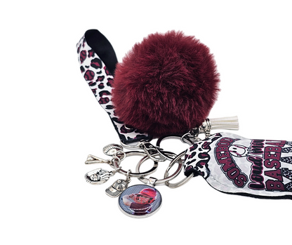 Somebody’s Loud Mouth Baseball Mama | Personalized Photo Keychain