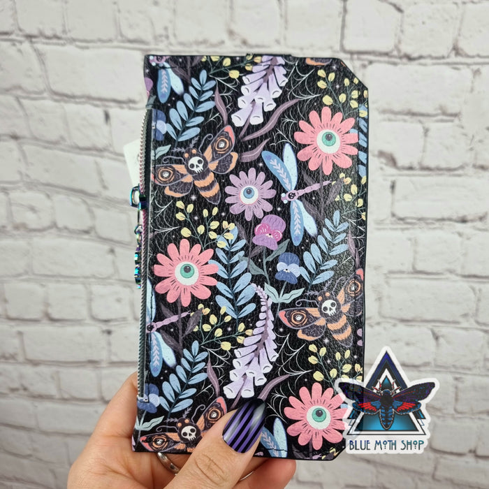 Spooky Flowers Slim Purse Wallet