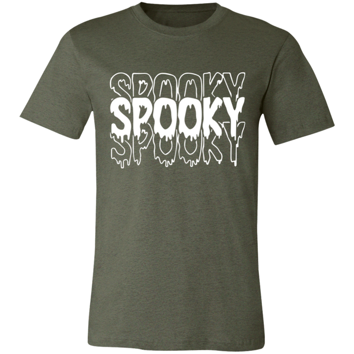 Spooky Halloween graphic t-shirt in Heather Military Green