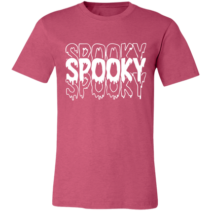 Spooky Halloween graphic t-shirt in Heather Raspberry