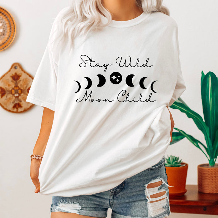 Stay Wild Moon Child graphic t-shirt, product photo 3