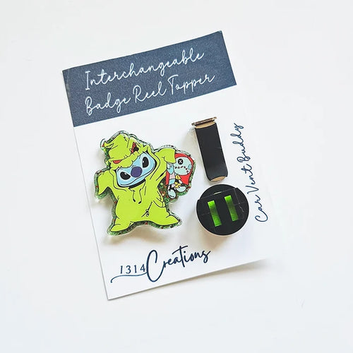 Stitchin’ Up Some Holiday Mischief | Interchangeable Badge Reel & Topper Set