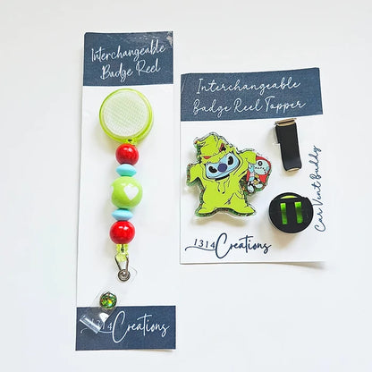 Stitchin’ Up Some Holiday Mischief | Interchangeable Badge Reel & Topper Set