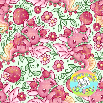 Strawberry Dragons - Bandana (Reversible)