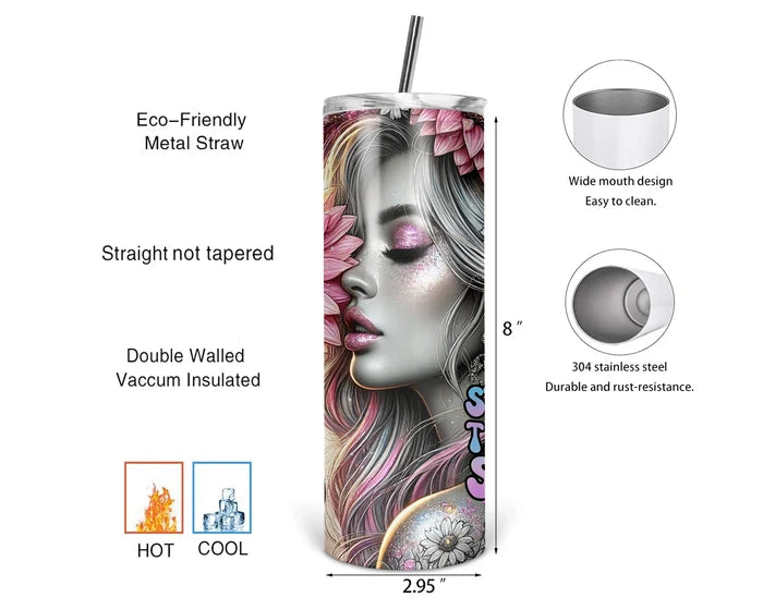 Stronger Than The Storm – Sunflower | 20 oz Tumbler