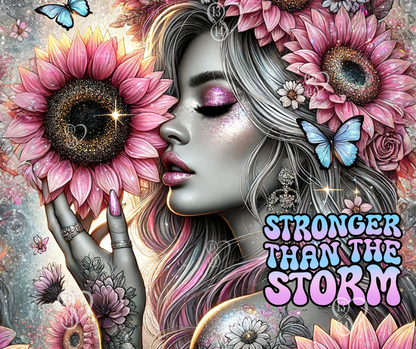 Stronger Than The Storm – Sunflower | 20 oz Tumbler