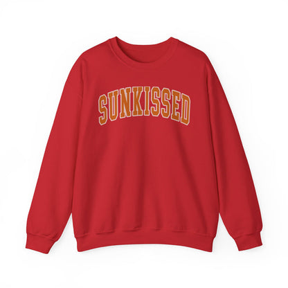 Sunkissed Varsity crewneck sweatshirt in Red