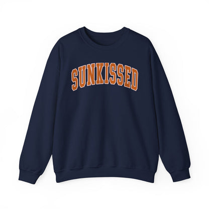 Sunkissed Varsity crewneck sweatshirt in Navy