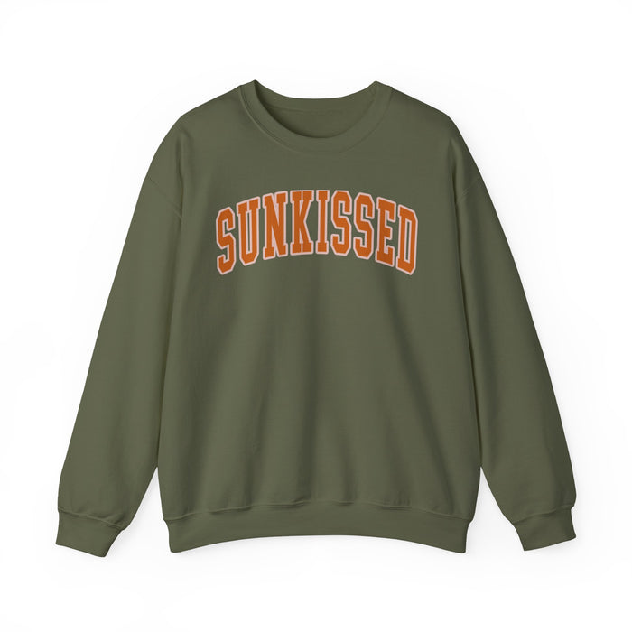 Sunkissed Varsity crewneck sweatshirt in Military Green
