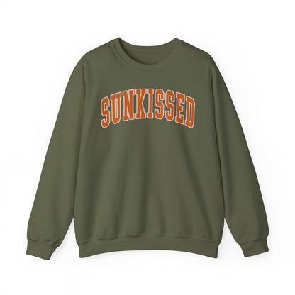 Sunkissed Varsity crewneck sweatshirt in Military Green