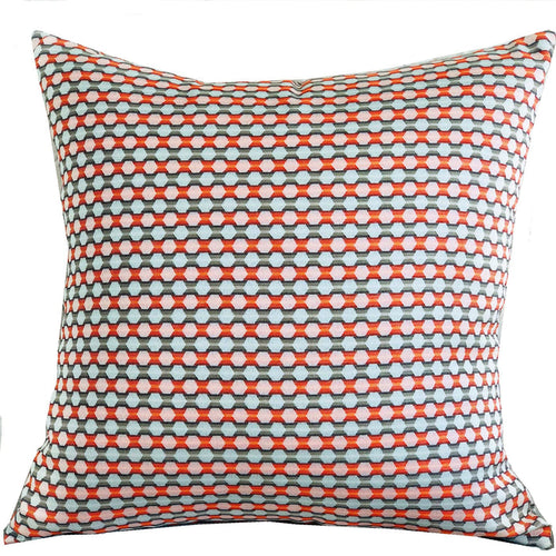 Sunny Cave Orange and Beige Luxury Throw Pillow - Plutus Brands