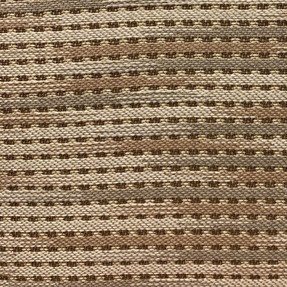 Tawny Edge Brown Stripes Luxury Outdoor/Indoor Throw Pillow - Plutus Brands