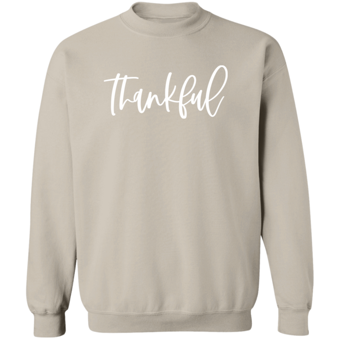 Thankful crewneck sweatshirt in Sand
