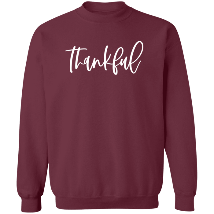 Thankful crewneck sweatshirt in Maroon