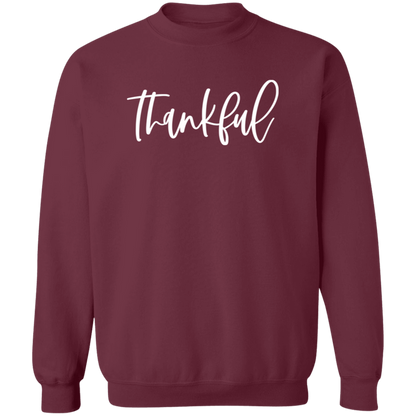 Thankful crewneck sweatshirt in Maroon