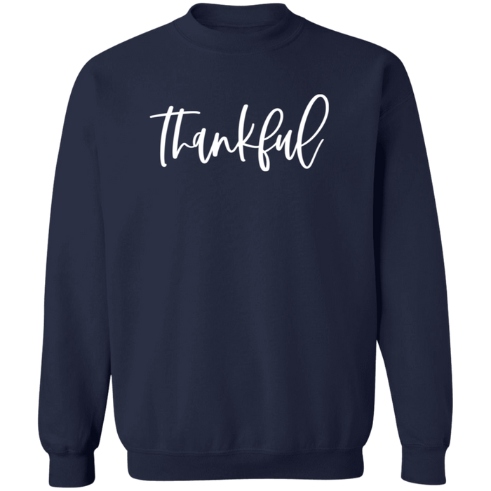 Thankful crewneck sweatshirt in Navy