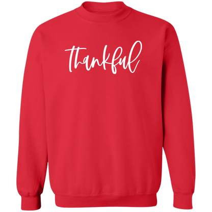Thankful crewneck sweatshirt in Red
