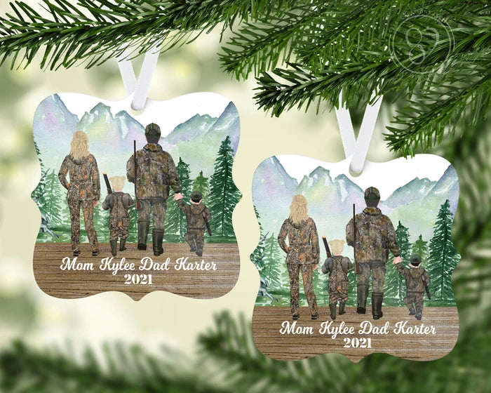 The Hunting Grounds – Design 2 | Personalized Keepsake Ornament