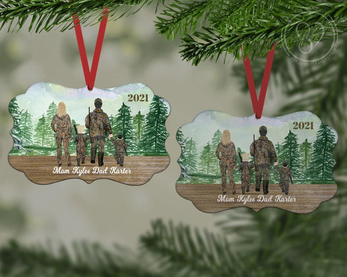 The Hunting Grounds – Design 3 | Personalized Keepsake Ornament