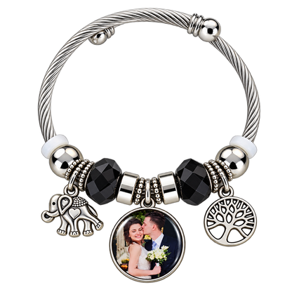 The Moments That Matter | Personalized Photo Charm Bracelet