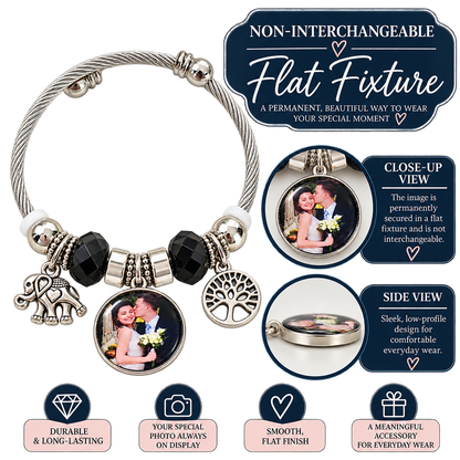 The Moments That Matter | Personalized Photo Charm Bracelet