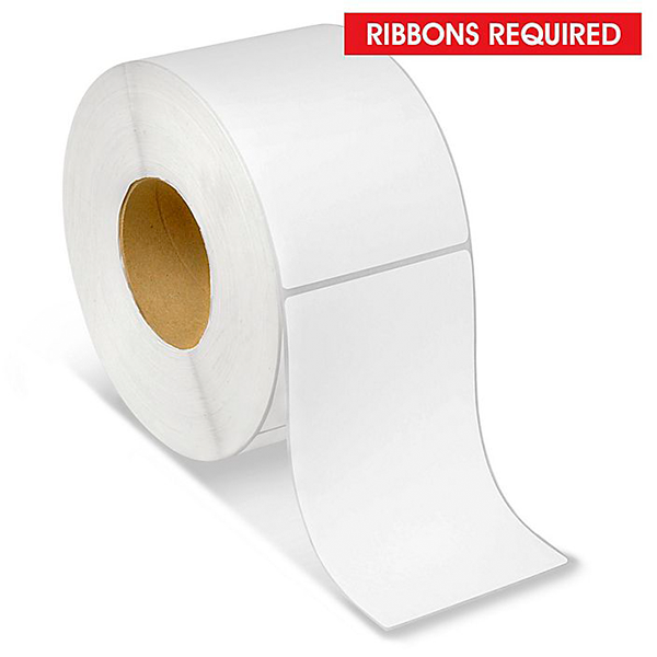 Thermal Transfer Paper Label - White  - 4 x 6 1/2 $16.43 Per Roll