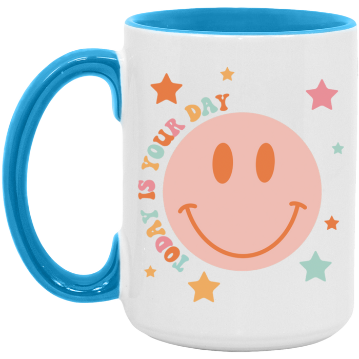 Today Is Your Day Smiley ceramic coffee mug