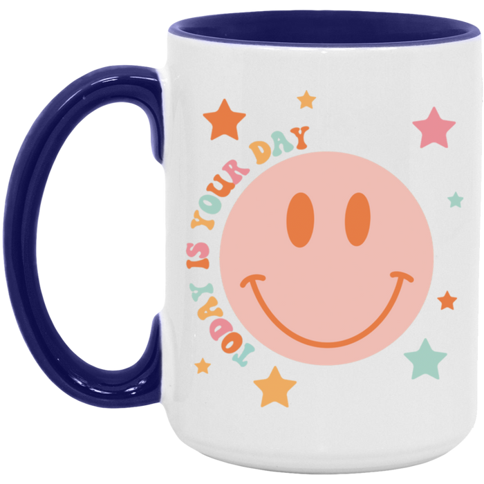 Today Is Your Day Smiley ceramic coffee mug, product photo 7