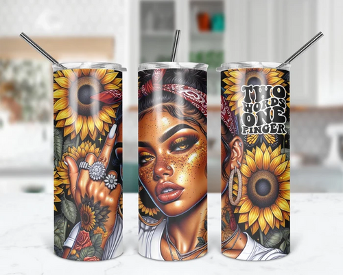 Two Words, One Finger | 20 oz Tumbler
