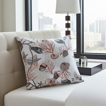 Underthesea Multi Floral Luxury Throw Pillow