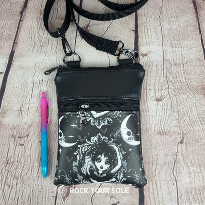 Wednesday Faux Leather Crossbody Phone Bag