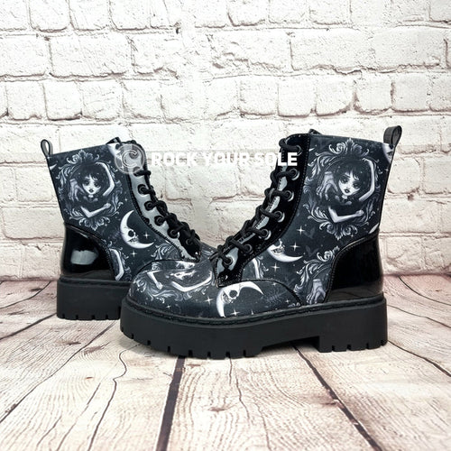 Wednesday heel ankle boots