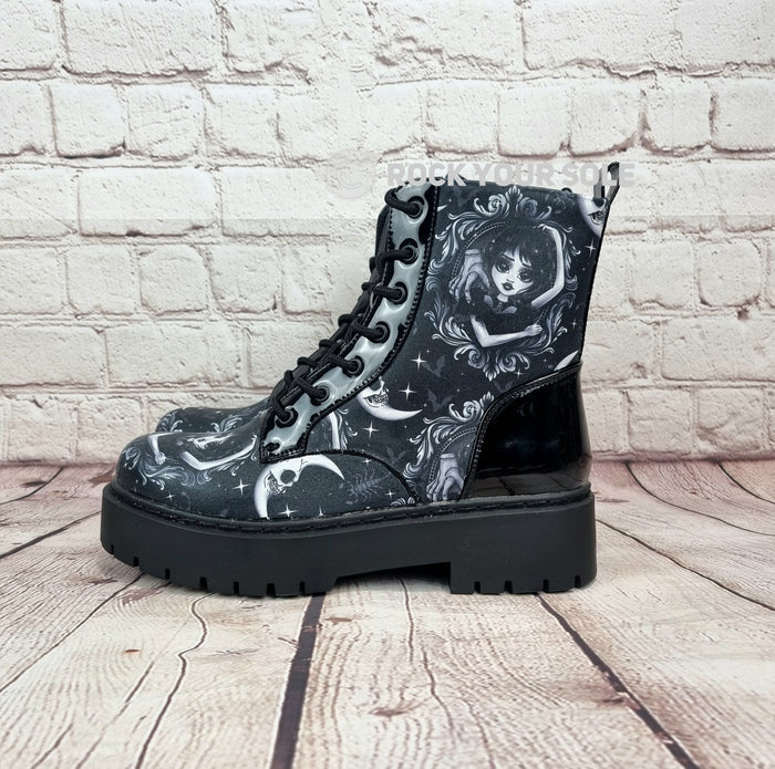 Wednesday heel ankle boots