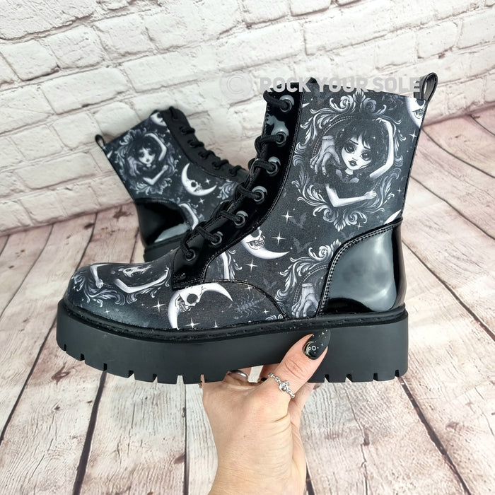 Wednesday heel ankle boots