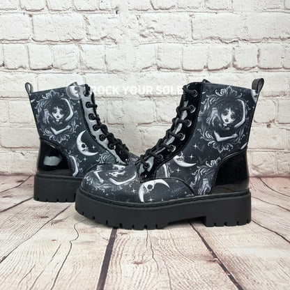 Wednesday heel ankle boots
