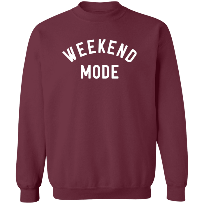 Weekend Mode crewneck sweatshirt in Maroon