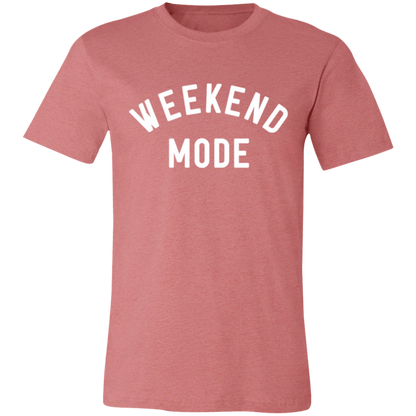 Weekend Mode graphic t-shirt in Heather Mauve