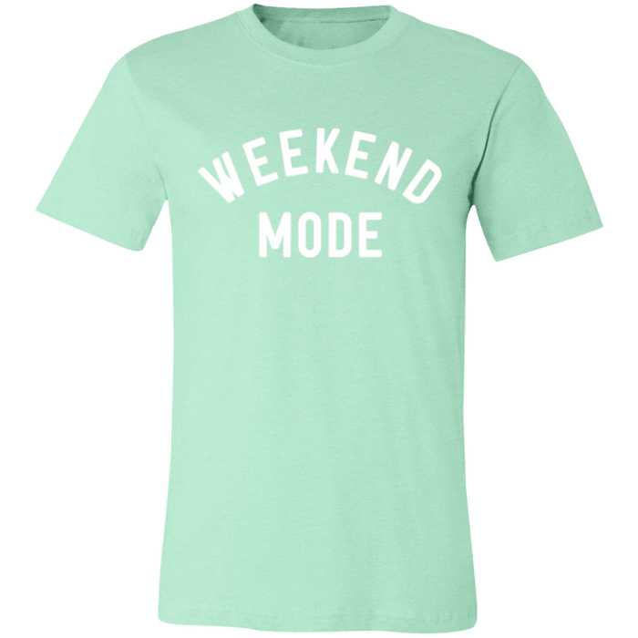 Weekend Mode graphic t-shirt in Heather Mint