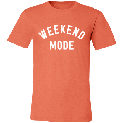 Weekend Mode graphic t-shirt in Heather Orange