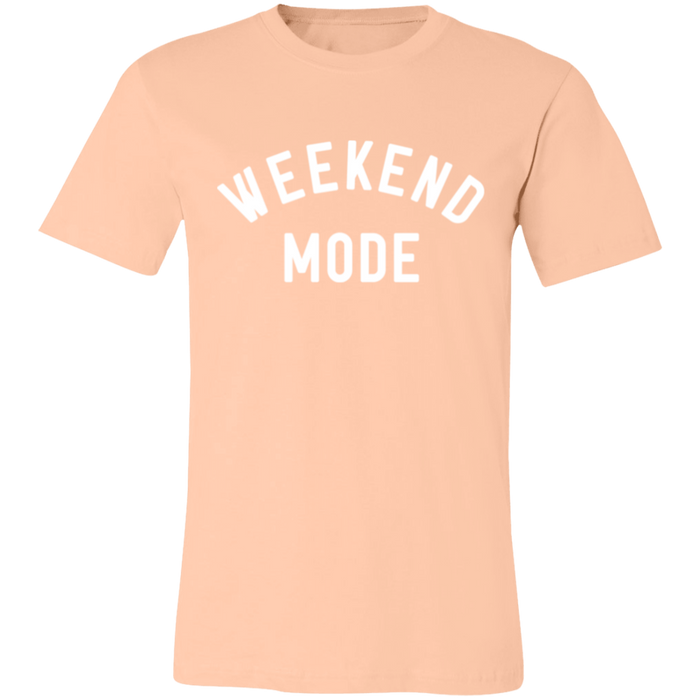 Weekend Mode graphic t-shirt in Heather Peach