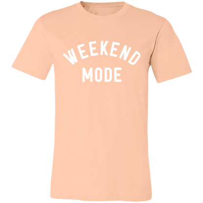 Weekend Mode graphic t-shirt in Heather Peach