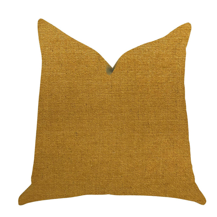 Wild Turmeric Luxury Throw Pillow in Gold - Plutus Brands