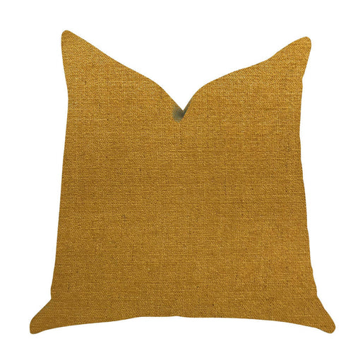 Wild Turmeric Luxury Throw Pillow in Gold - Plutus Brands